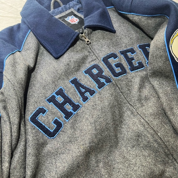 Vintage San Diego los Angeles chargers nfl afc afl football wool jacket - Picture 6 of 8